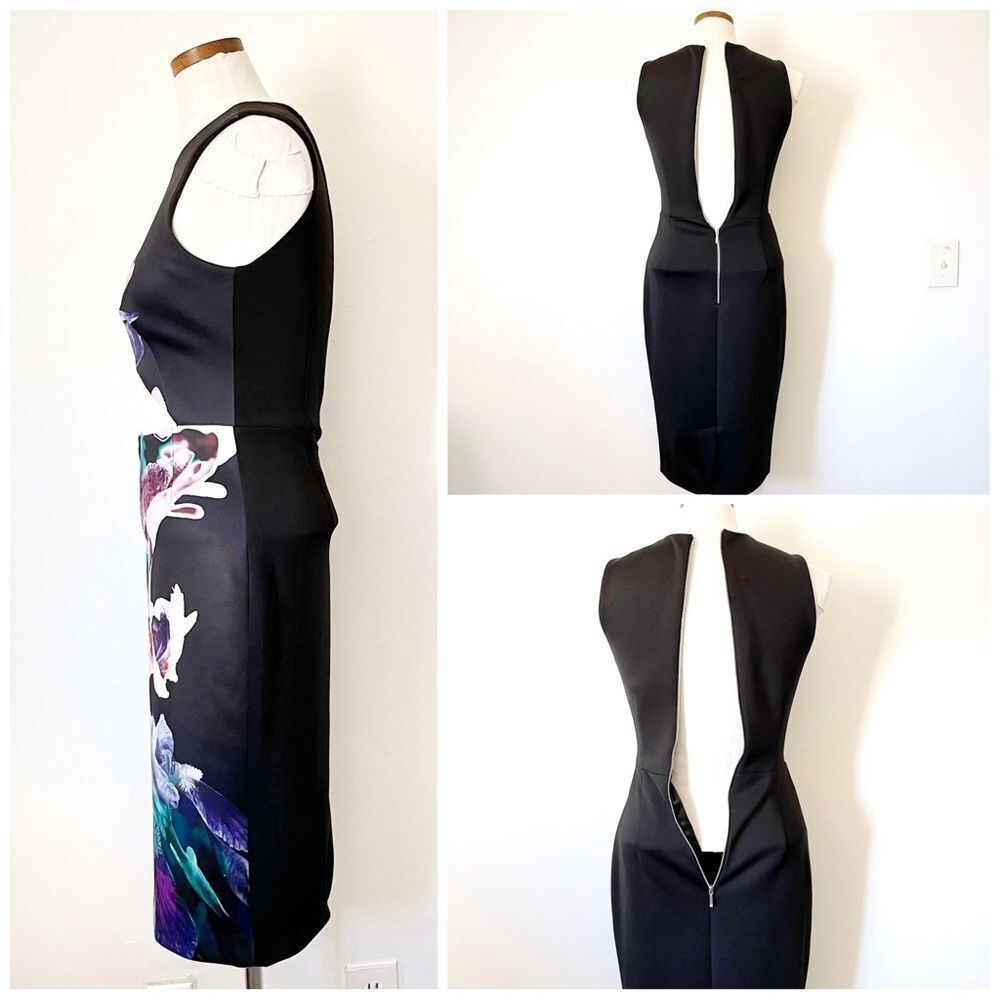 Finders Keepers Last Chance Black Cut out midi dress Small - Picture 3 of 4